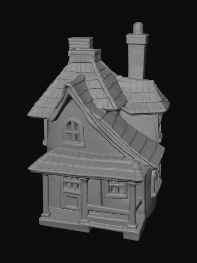 3D model for clean up and show only the house