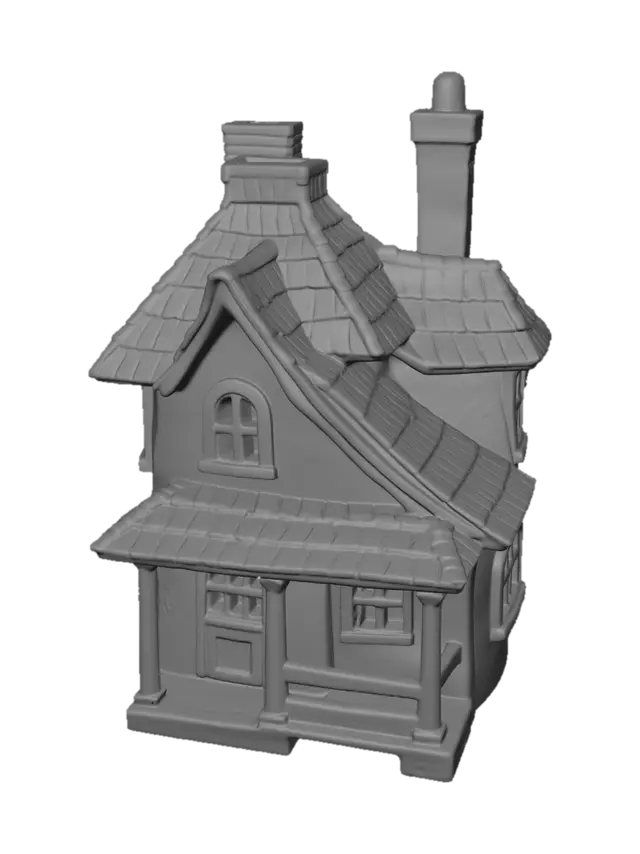 3D model for clean up and show only the house