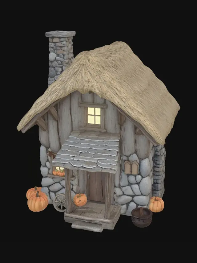 3D model for Harvest Cottage