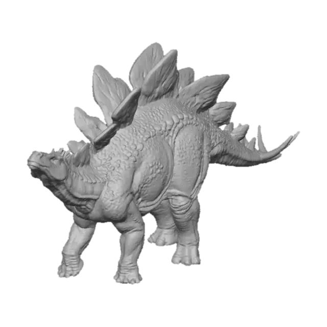 3D model for Quiero una figura de Stegosaurio, que se vea muy real, que me permita modelarla para imprimir en 3D