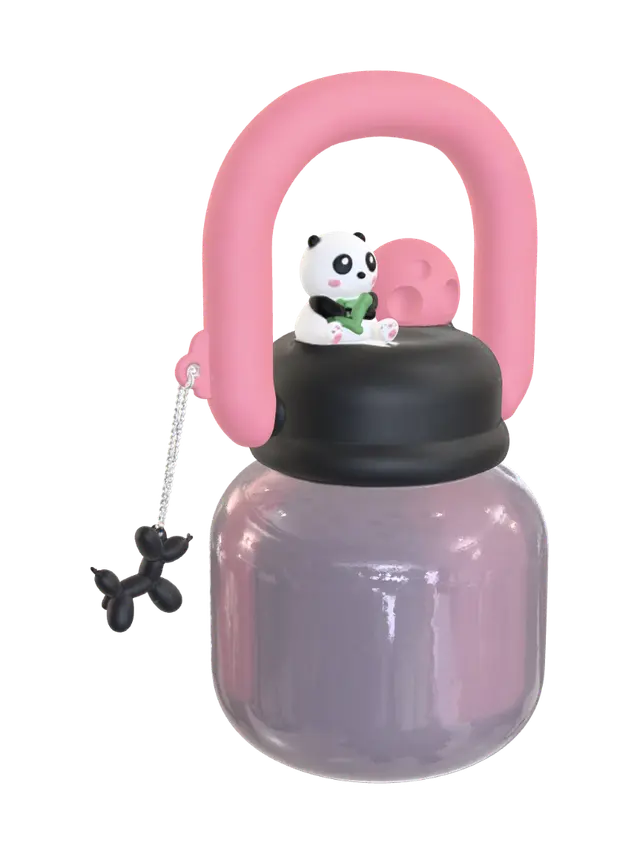 3D model for Panda Bubble Bottle