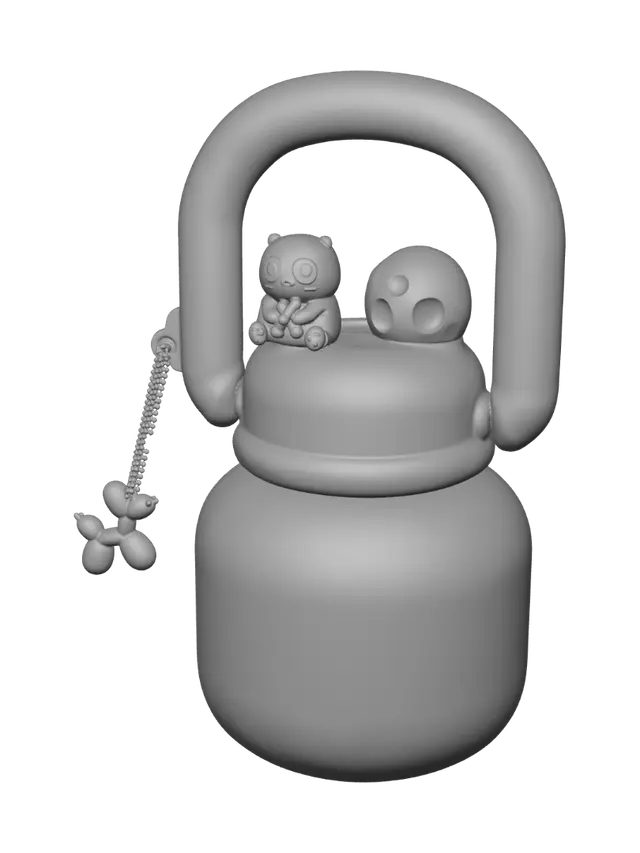3D model for Panda Pastel Sipper