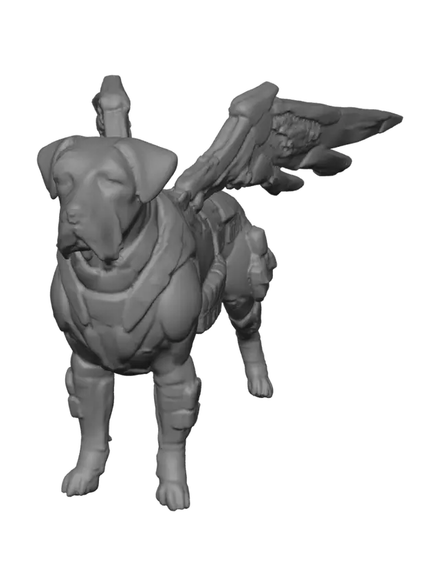 3D model for Winged Cyberhound