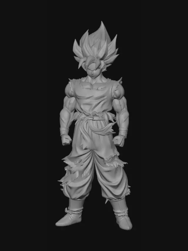 3D model for Battle-worn Super Saiyan Goku