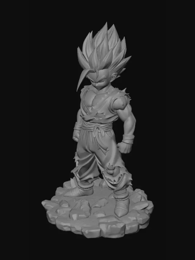 3D model for Battle-Worn Super Saiyan