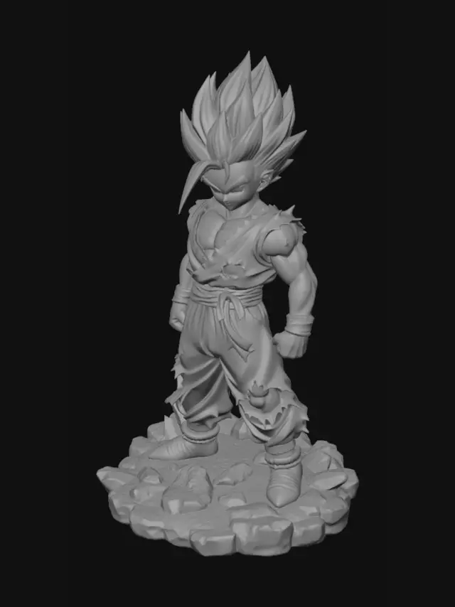 3D model for Battle-Worn Super Saiyan