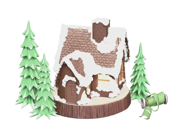 3D model for Realistic Gingerbreadhouse