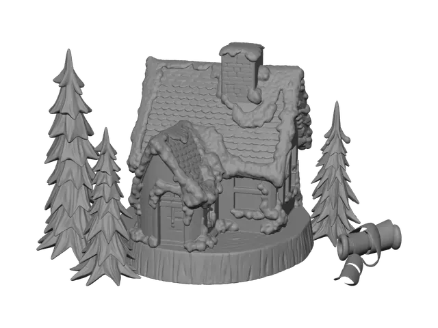 3D model for Realistic Gingerbreadhouse