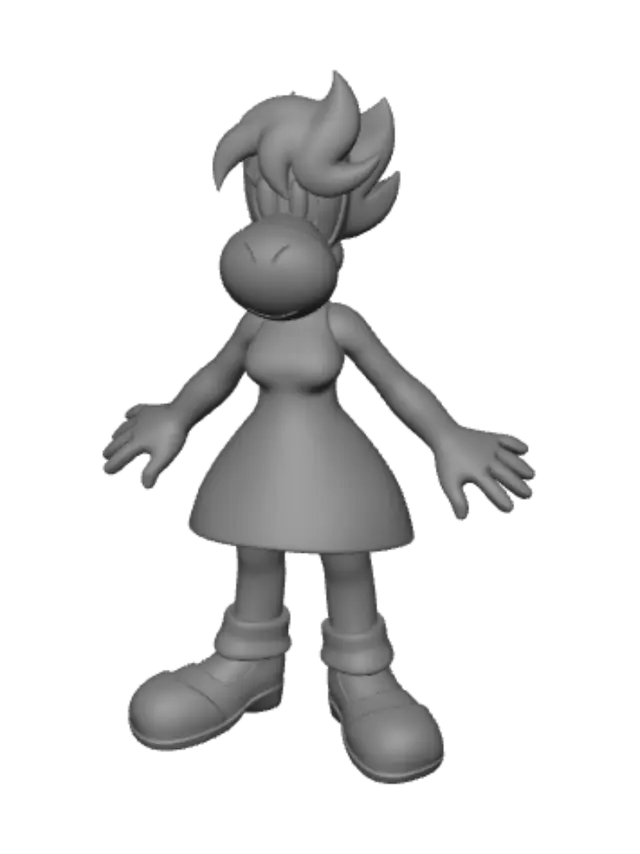 3D model for Crimson Diva