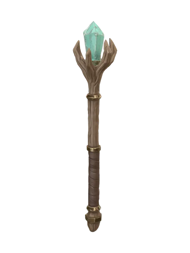 wand_decimated 3D model, vytvořený pomocí AI