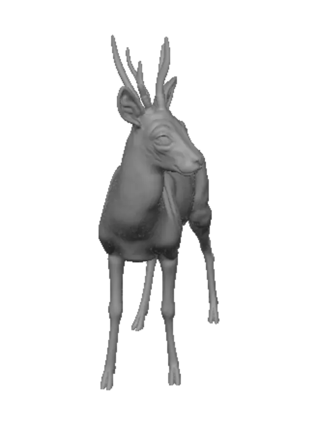 3D model for Roe Deer in a Field