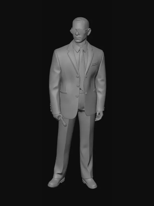 3D model for Black Suit Bodyguard