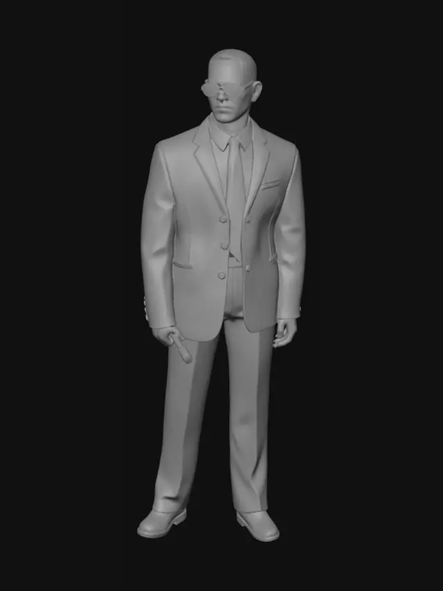 3D model for Black Suit Bodyguard