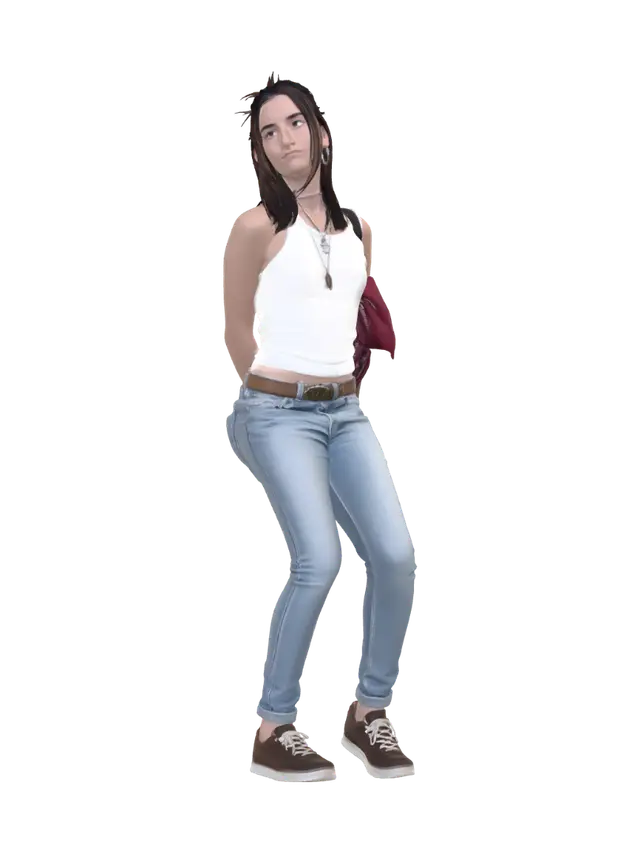 3D model for Sunlit Selfie in the Park