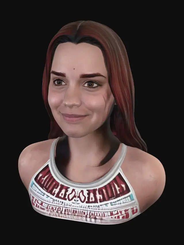 3D model for Close-Up Portrait: Warm Smile