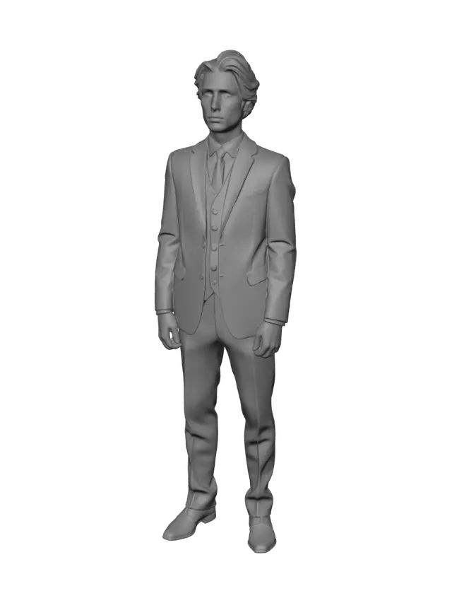 3D model for Formal Portrait in Black Suit