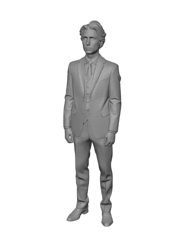3D model for Formal Portrait in Black Suit