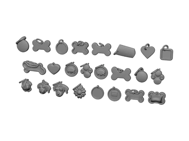 3D model for Pet Charm Collection