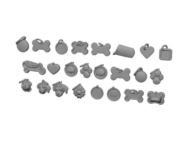 3D model for Pet Charm Collection