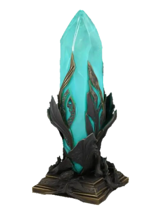 Emerald Obelisk - Gemstone 3D model, vytvořený pomocí AI