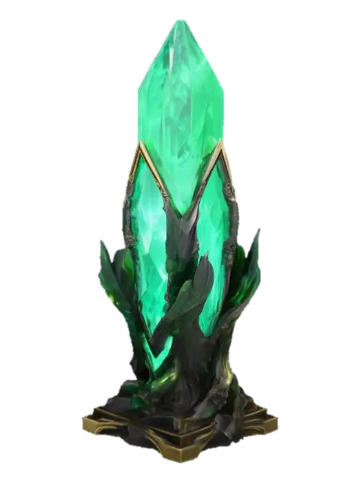 Emerald Obelisk - Gemstone 3D model, vytvořený pomocí AI