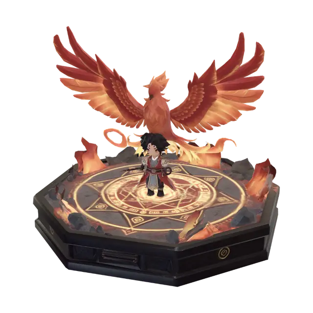 Phoenix Ascension 3D model, vytvořený pomocí AI