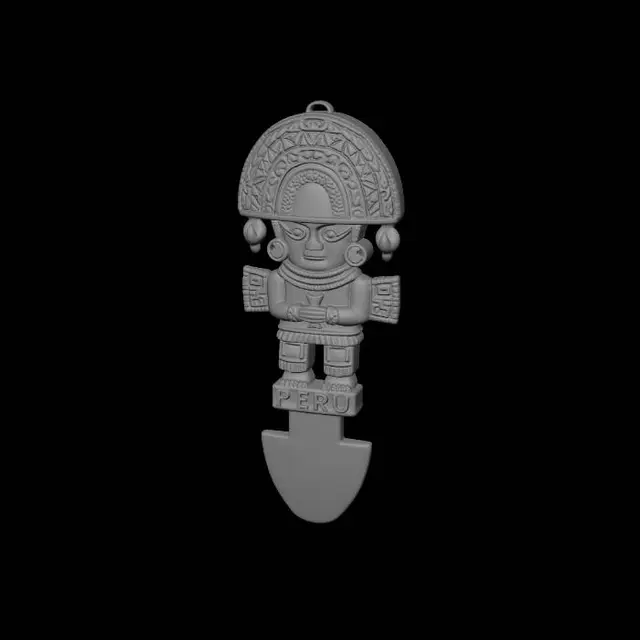 3D model for Peruvian Gold Figurine