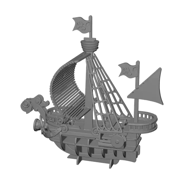 3D model for Ornate One Piece Ship