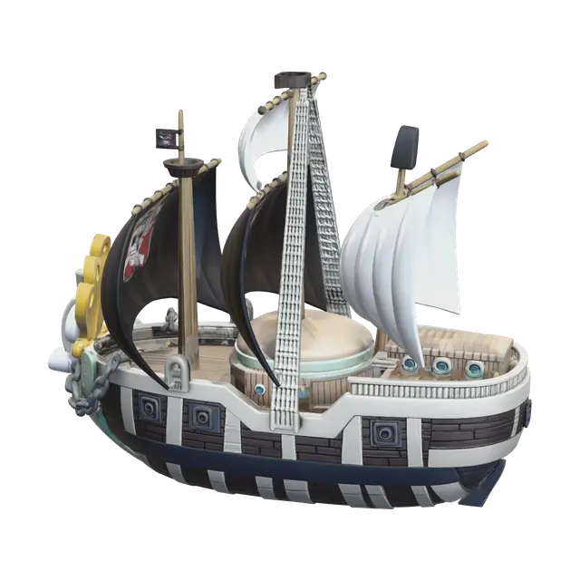 3D model for Stylized One Piece Ship