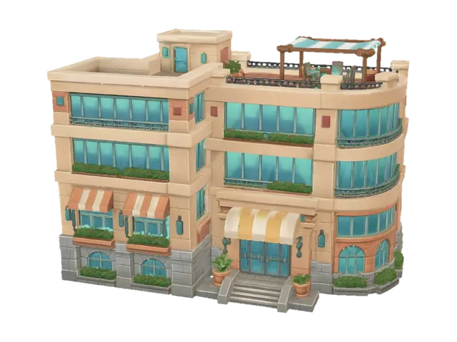 Terracotta Vista Plaza 3D model, vytvořený pomocí AI