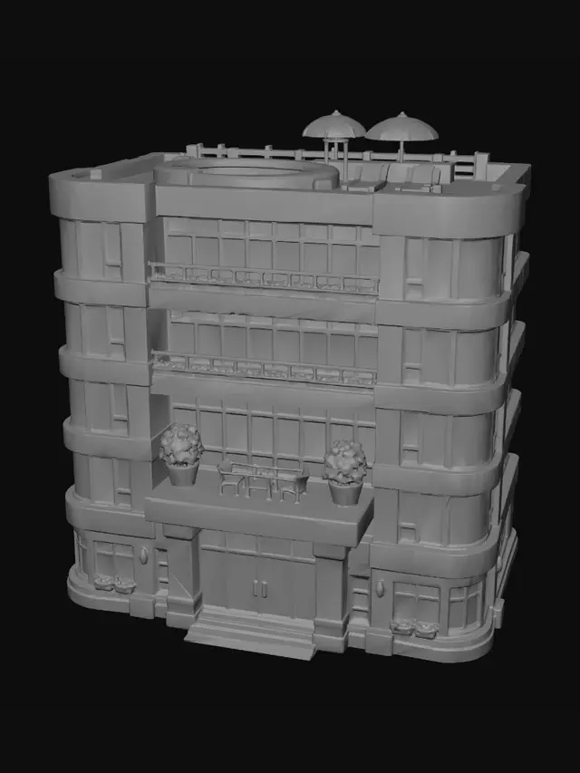 3D model for Rooftop Oasis