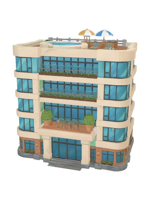 3D model for Rooftop Oasis