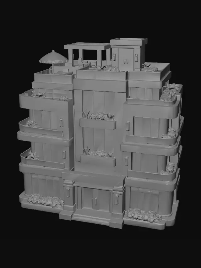 3D model for Rooftop Oasis