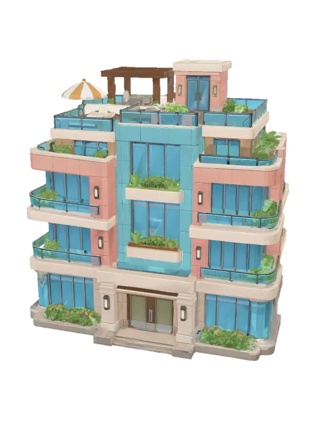 3D model for Rooftop Oasis