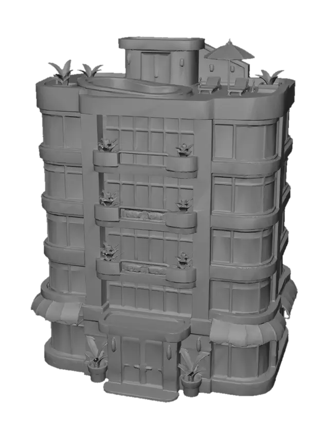 3D model for Rooftop Oasis