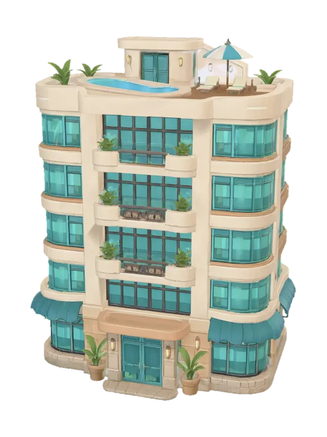 3D model for Rooftop Oasis