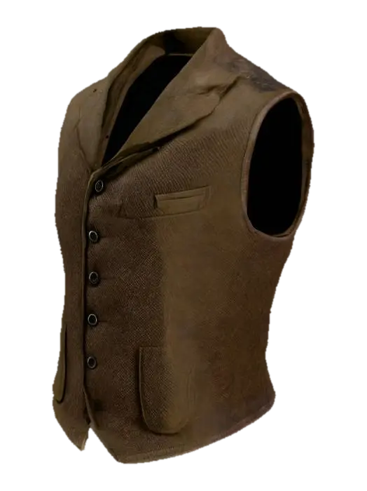Brown Formal Vest - Men 3D model, vytvořený pomocí AI