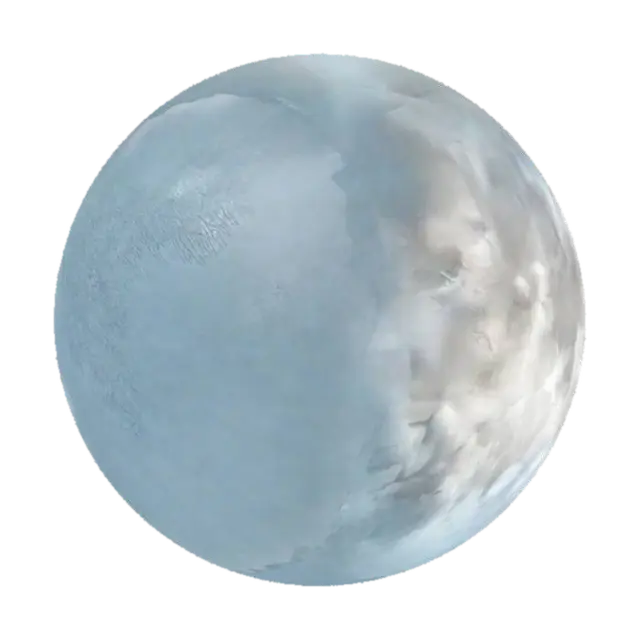 Full Moon - Lunar 3D model, vytvořený pomocí AI