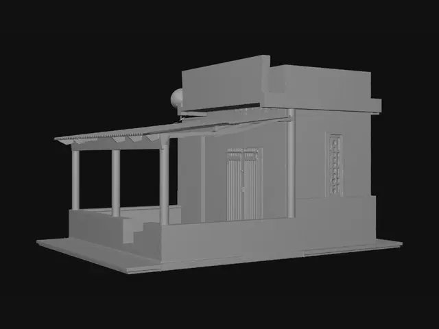 3D model for Sunlit Porch on a Quiet Street