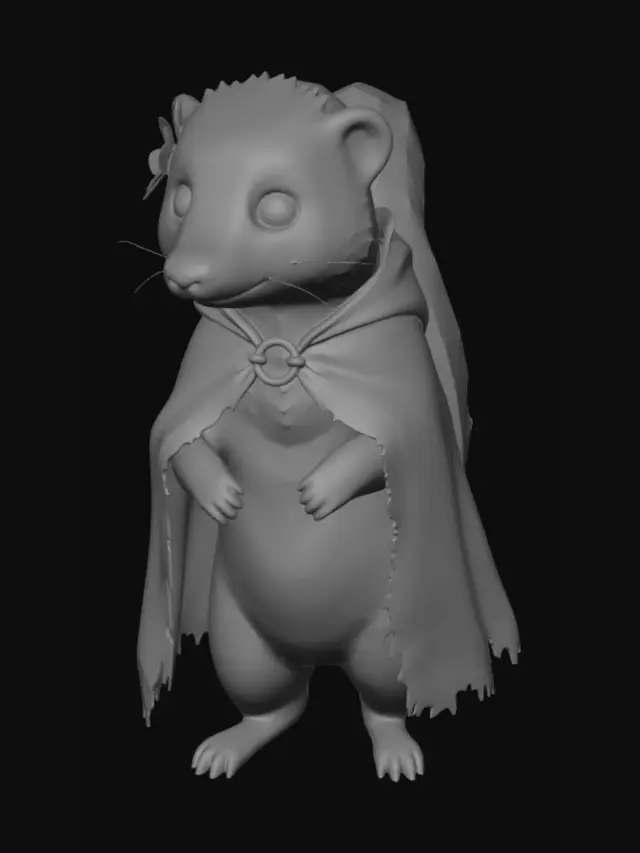 3D model for Skunk in a Cape