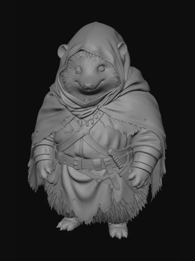 3D model for Hooded Wanderer