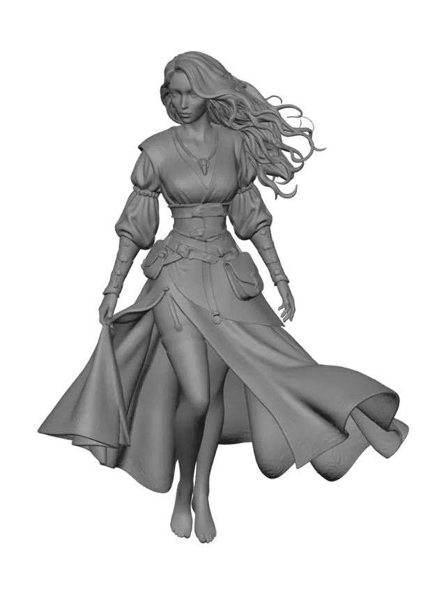 3D model for Moonlit Maiden in the Verdant Ruins