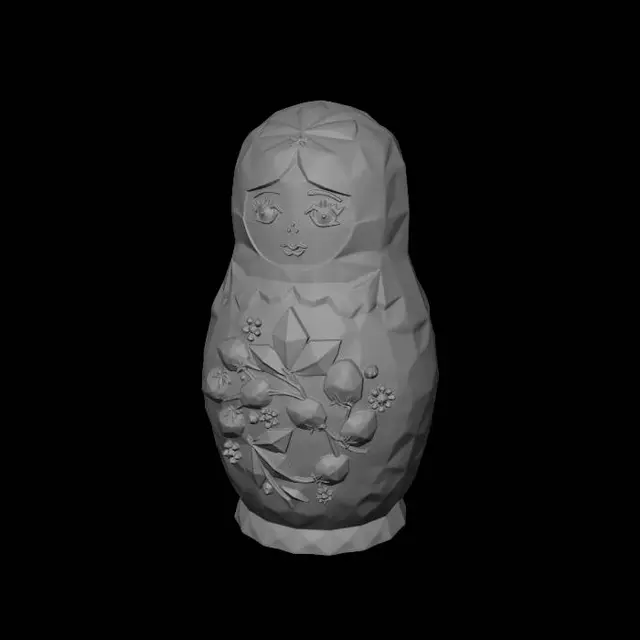 3D model for Floral Matryoshka