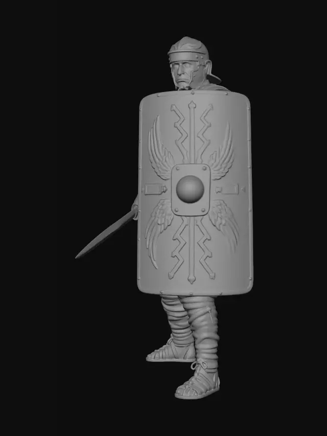 3D model for Legionary with Eagle Shield