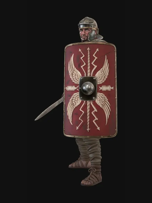 3D model for Legionary with Eagle Shield