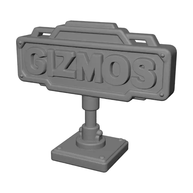 3D model for Gizmo Rust Sign