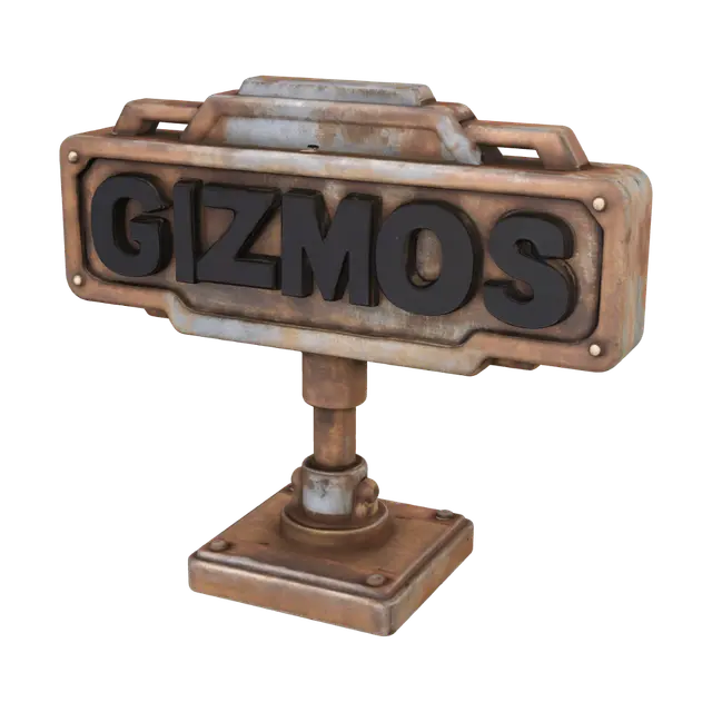 3D model for Gizmo Rust Sign