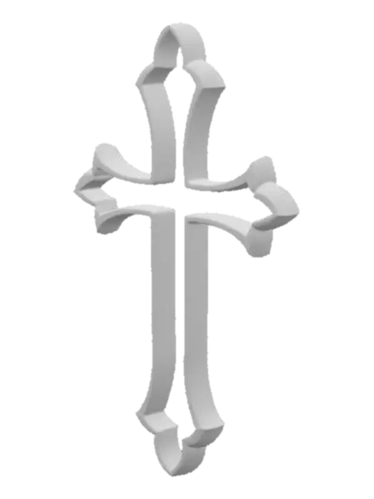 3D model for Ornate Cross Design