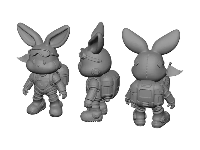 3D model for Jet-Powered Bunnies