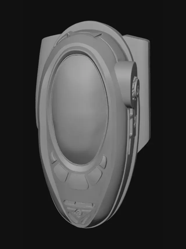3D model for Top-Down Sci-Fi Helmet